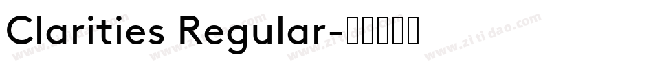 Clarities Regular字体转换